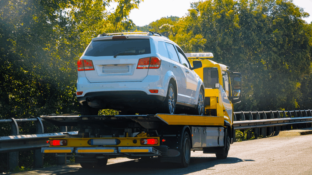 Carro sendo transportado, para falar se a proteção veicular cobre guincho